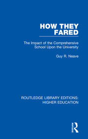 How They Fared: The Impact of the Comprehensive School Upon the University book cover