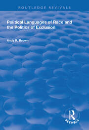 Political Languages of Race and the Politics of Exclusion book cover