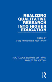 Realizing Qualitative Research into Higher Education book cover