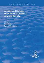 Locality and Identity: Environmental Issues in Law and Society book cover