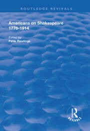Americans on Shakespeare, 1776-1914 book cover