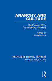 Anarchy and Culture: The Problem of the Contemporary University book cover