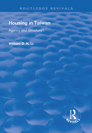 Housing in Taiwan: Agency and Structure? book cover