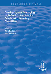 Developing and Managing High Quality Services for People with Learning Disabilities book cover