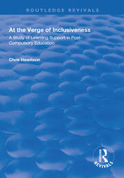 At the Verge of Inclusiveness: A Study of Learning Support in Post-Compulsory Education book cover