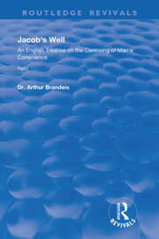 Jacob's Well: An English Treatise on the Cleansing of Man's Conscience book cover
