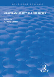 Ageing, Autonomy and Resources book cover
