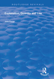 Explanation, Quantity and Law book cover