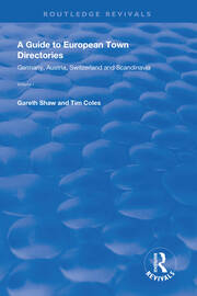 A Guide to European Town Directories: Volume One - Germany, Austria, Switzerland and Scandinavia. book cover