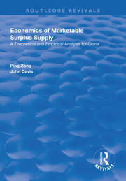Economics of Marketable Surplus Supply: Theoretical and Empirical Analysis for China book cover
