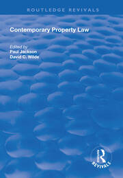Contemporary Property Law book cover