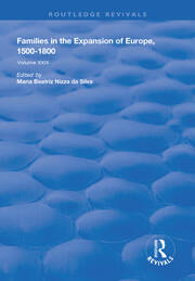 Families in the Expansion of Europe,1500-1800 book cover