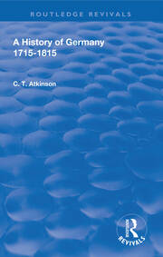 A History of Germany 1715-1815 book cover