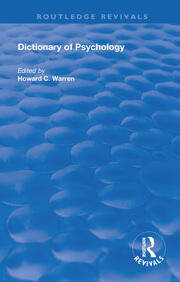Dictionary of Psychology book cover