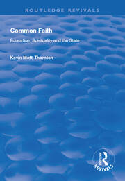 Common Faith: Education, Spirituality and the State book cover