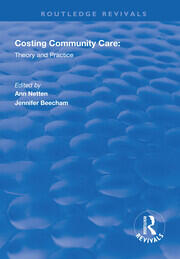 Costing Community Care: Theory and Practice book cover