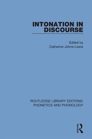 Intonation in Discourse book cover