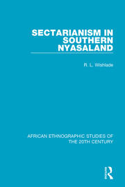 Sectarianism in Southern Nyasaland book cover