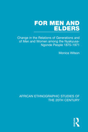 For Men and Elders book cover