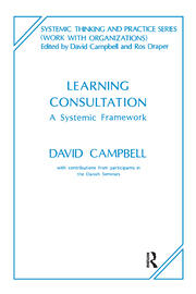 Learning Consultation: A Systemic Framework book cover