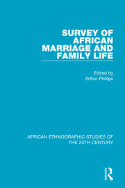 Survey of African Marriage and Family Life book cover