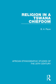 Religion in a Tswana Chiefdom book cover