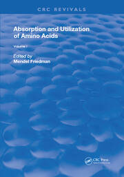 Absorption and Utilization of Amino Acids: Volume I book cover