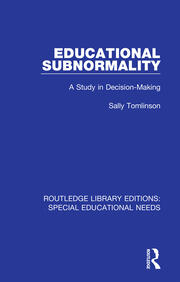 Educational Subnormality: A Study in Decision-Making book cover