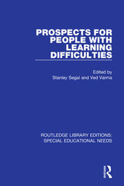 Prospects for People with Learning Difficulties book cover