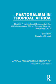 Pastoralism in Tropical Africa book cover