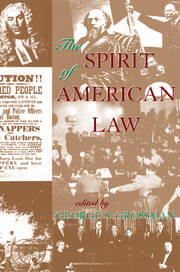 The Spirit Of American Law: An Anthology book cover