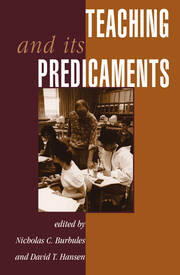 Teaching And Its Predicaments book cover