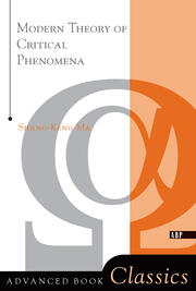 Modern Theory Of Critical Phenomena book cover