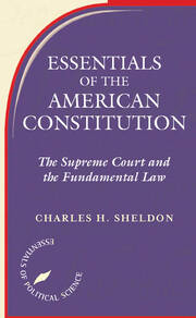Essentials Of The American Constitution book cover