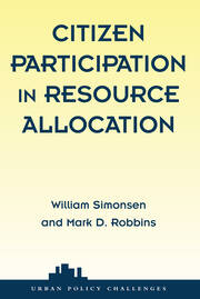 Citizen Participation In Resource Allocation book cover