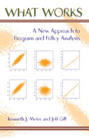What Works: A New Approach To Program And Policy Analysis book cover