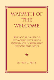 Warmth Of The Welcome: The Social Causes Of Economic Success In Different Nations And Cities book cover