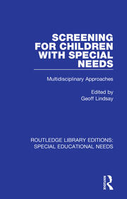 Screening for Children with Special Needs: Multidisciplinary Approaches book cover