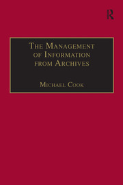 The Management of Information from Archives book cover