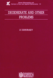 Degenerate and Other Problems book cover