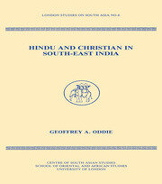 Hindu and Christian in South-East India book cover