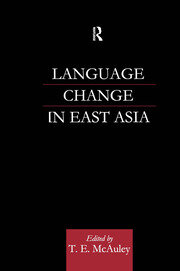 Language Change in East Asia book cover