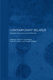 Contemporary Belarus: Between Democracy and Dictatorship book cover