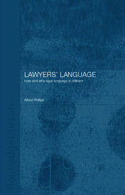 Lawyers' Language: The Distinctiveness of Legal Language book cover