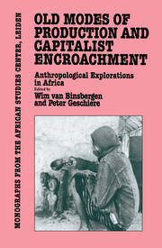 Old Modes of Production and Capitalist Encroachment: Anthropological Explorations in Africa book cover