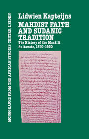 Mahdish Faith and Sudanic Tradition book cover