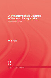 Transformational Grammar Of Modern Literary Arabic book cover