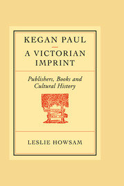 Kegan Paul: A Victorian Imprint book cover