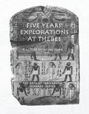 Five Years Exploration At Thebes book cover
