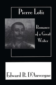 Romance Of A Great Writer book cover